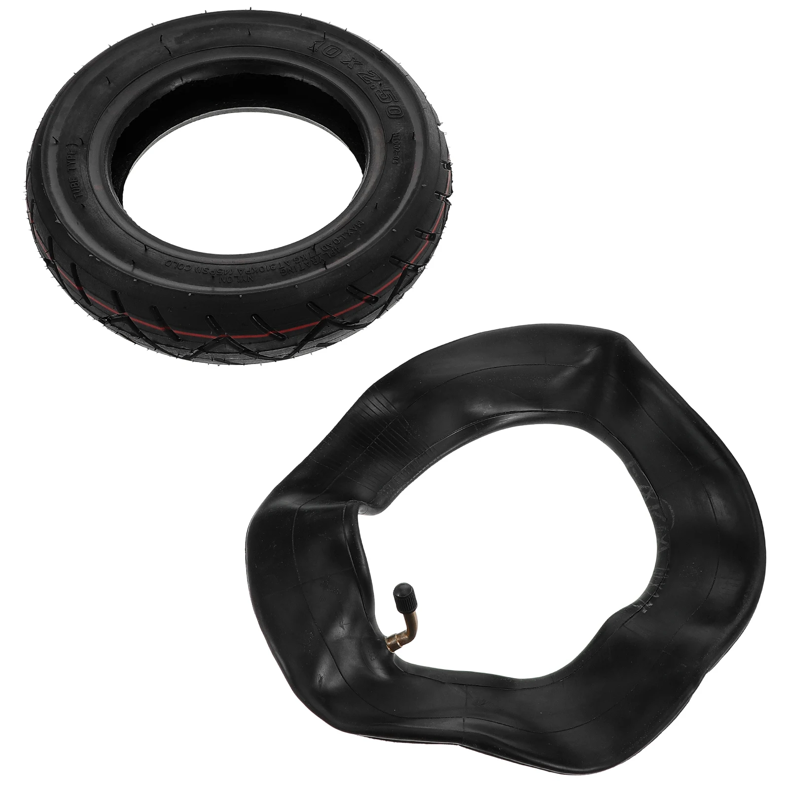 

2pcs Tire Combination 10 Inch Replacement -scooter Pneumatic Durable Scooter Tire Repair Kit Stable Grip