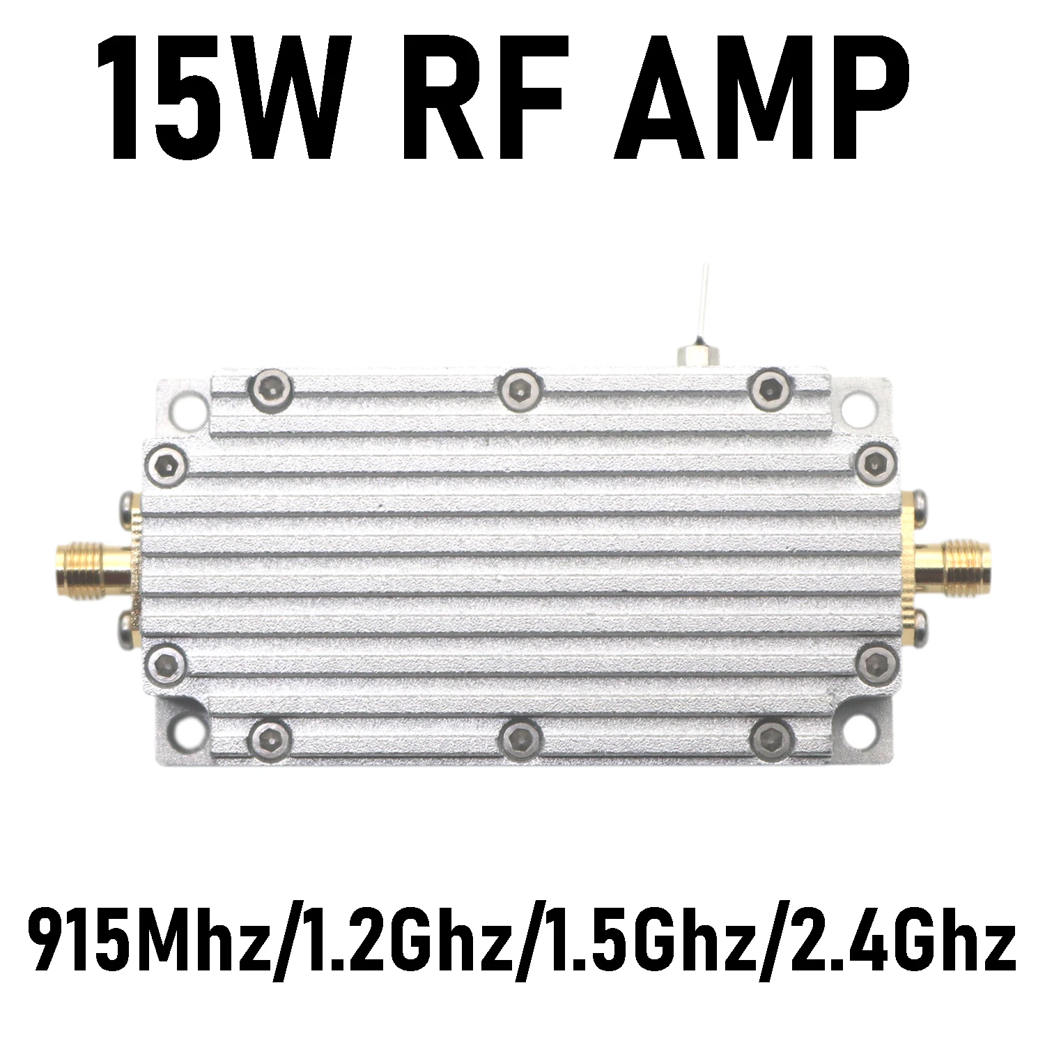 15W RF Power Amplifier 915M 1.2G1.5G 2.4G Radio transmitter Signal LORA Helium Miner WIFI UAV Drone Satellite Communication AMP