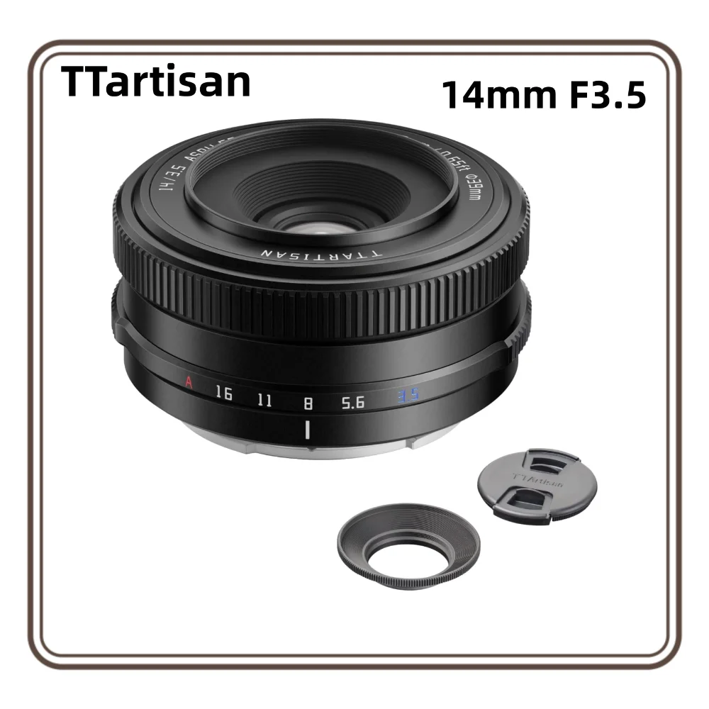 TTARTISAN 14mm F3.5 Auto Focus Lens APS-C Wide Angle Pancake Lenses For Sony E Fuji X Mount Mirrorless Cameras A5000 A5100