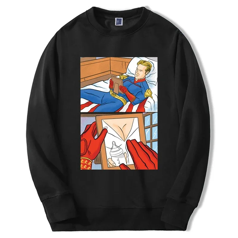 

The Boys TV Show Figure Sweatshirt Hoodies Homelander Starlight Graphic Sudaderas Loose Oversize Hip Hop Clothes Pullover