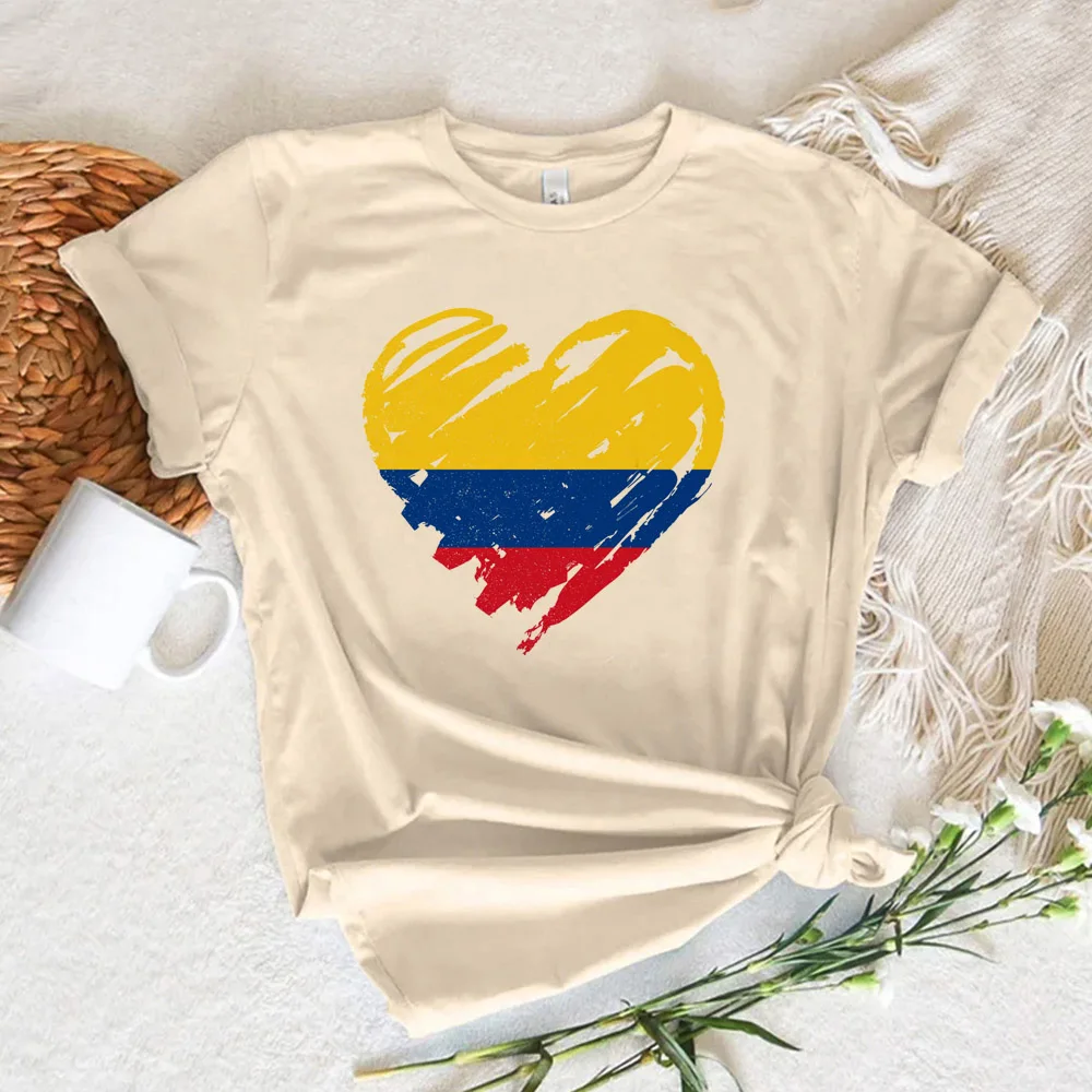 Colombia t shirt women designer summer graphic tshirt female y2k clothing