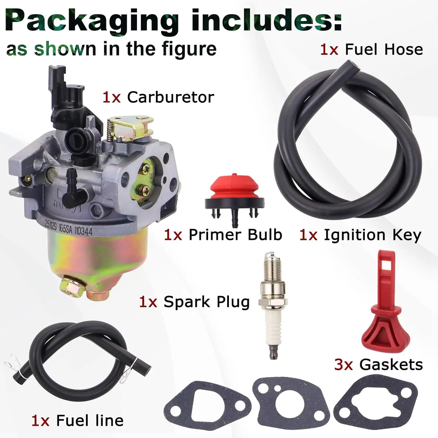 Carburetor for Troy Bilt Storm 2620 2410 26" 24" Self-Propelled 31BM63P3711 31AM62N2711 31BM63P3766 Craftsman 208cc 179cc Snow B 5