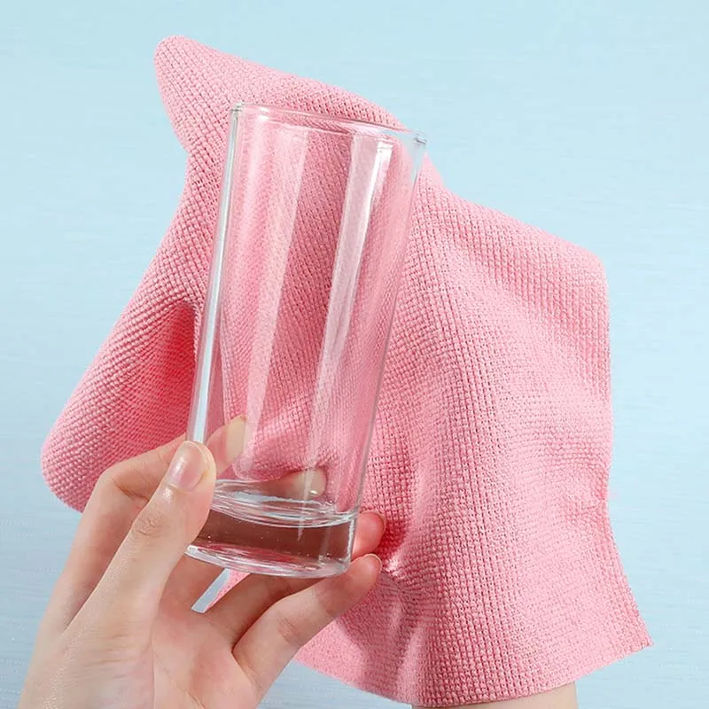 لفة قماش للتنظيف المسيل للدموع - منشفة أطباق متينة قابلة لإعادة الاستخدام للمطبخ، مقاومة للدهون وسريعة الجفاف، خرق يدوية من الألياف الدقيقة