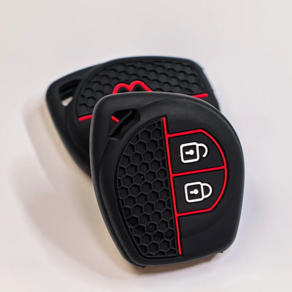 2 Button Silicone Car Remote Key Cover Case For Suzuki Swift Ignis Vitara Liana Ciaz Baleno Car Key Fob Case Cover Shell Decor