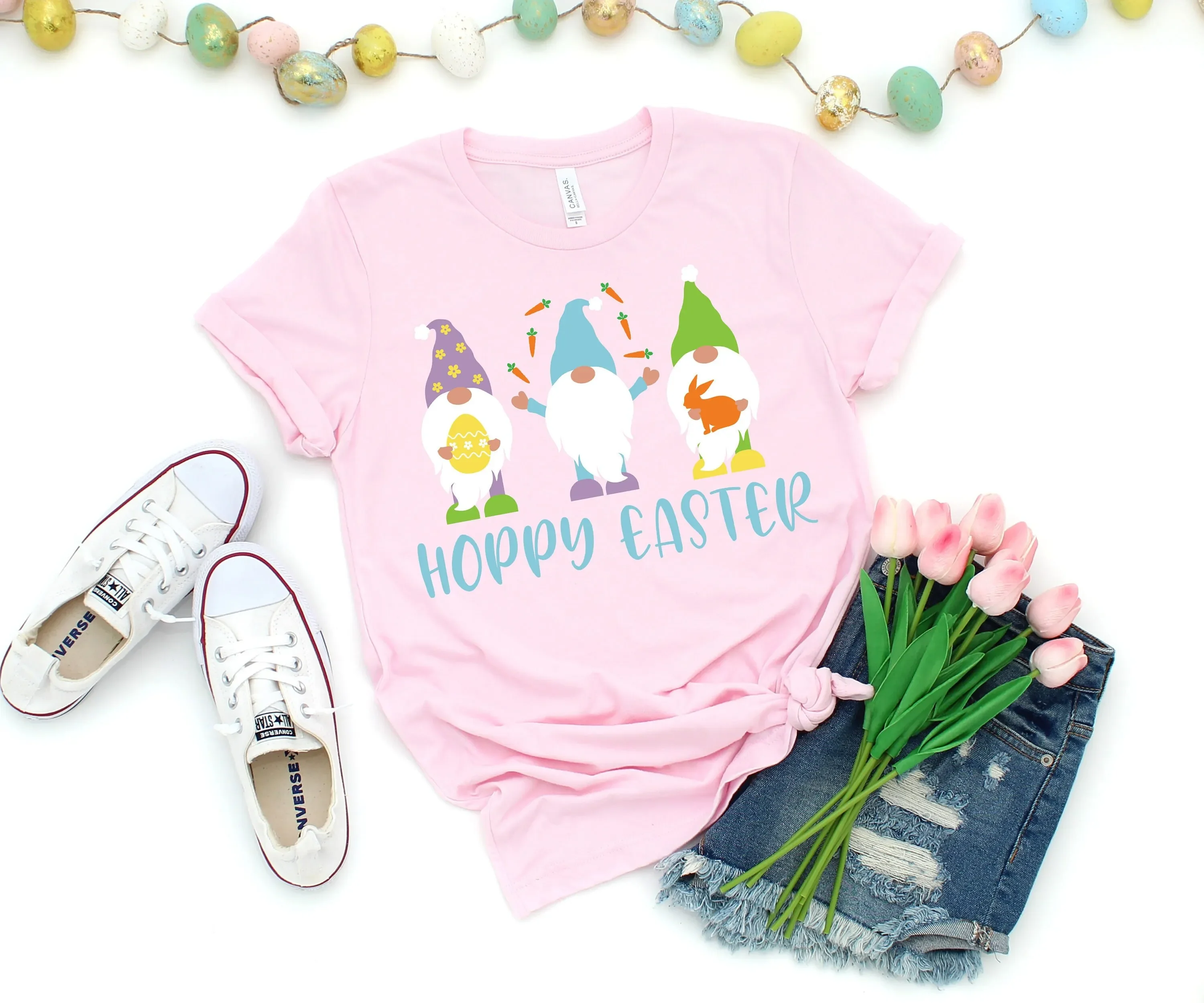 

Happy Easter T Shirt Cute Gnome Day For