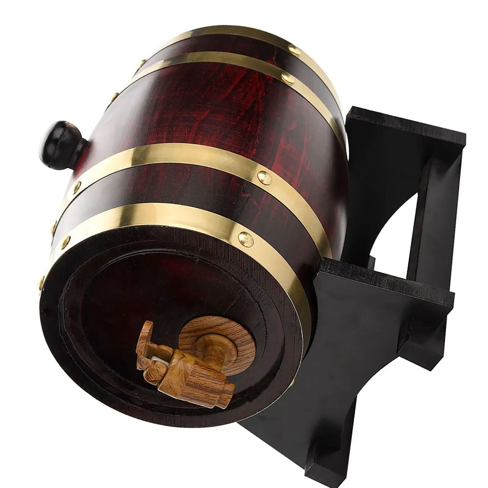 

1.5L Vintage Oak Wine Barrel for beer , Whiskey, Rum & Port - Rustic Wooden Barrel Decor