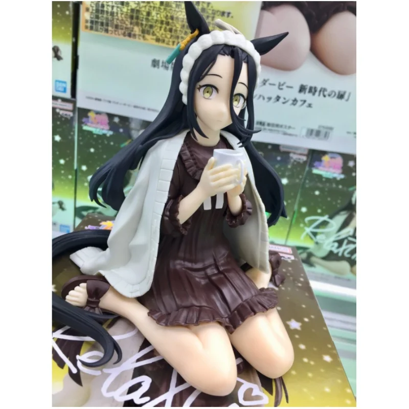 12 سنتيمتر اليابان بانداي الأصلي أنيمي نموذج جائزة الشكل الاسترخاء الوقت Umamusume جميلة ديربي مانهاتن مقهى هدية الكريسماس لعبة للأطفال #5