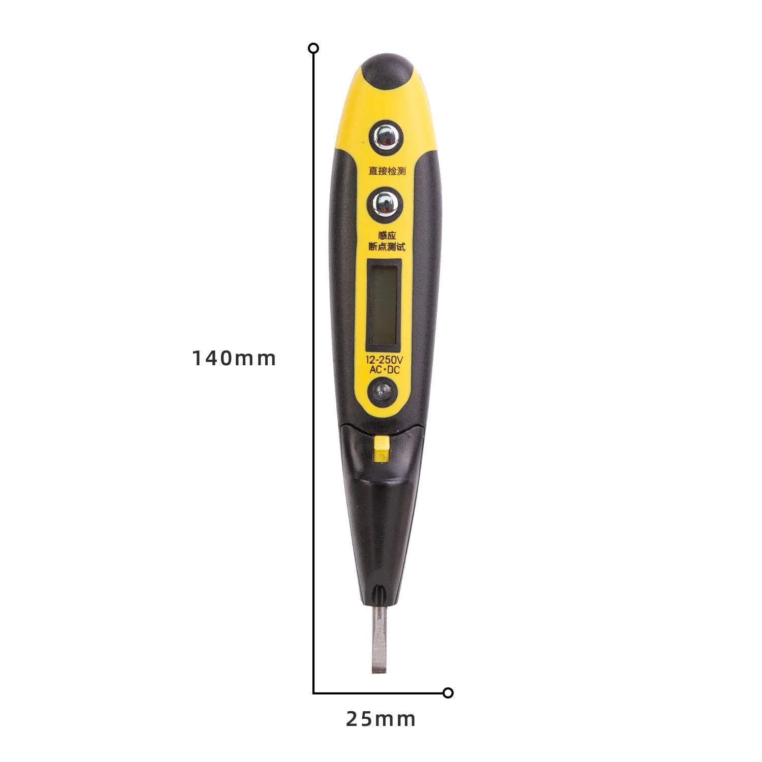 Deli AC DC Voltage Detector Tester Pen Smart Electric Pen Voltage Indicator Wall Plug Electrician Tools Meter Tester