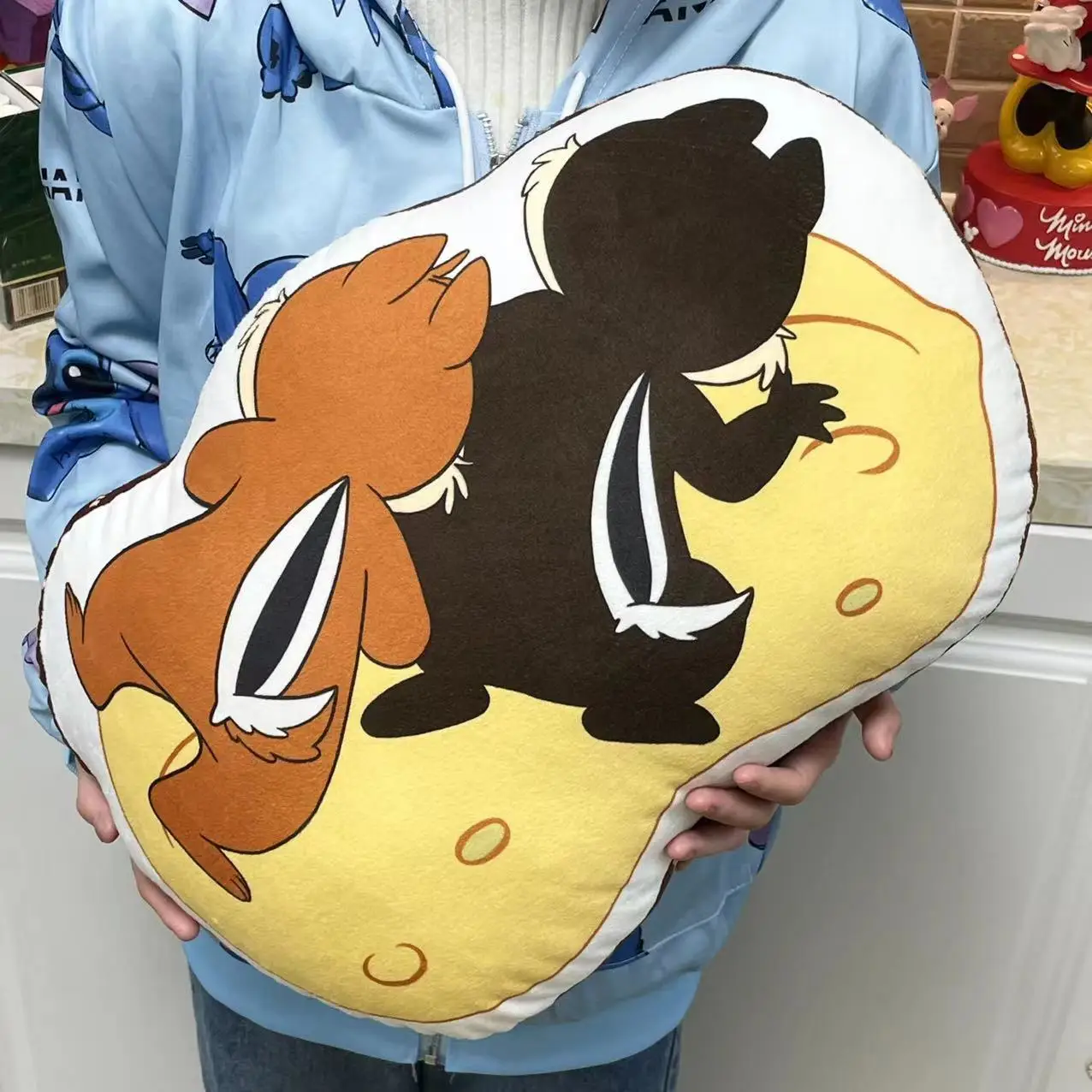 Disney Chip Dale Plush Pillow Soft Cute Cartoon Anime Stuffed Pillow Home Decor Sofa Cushion Gifts For Girl