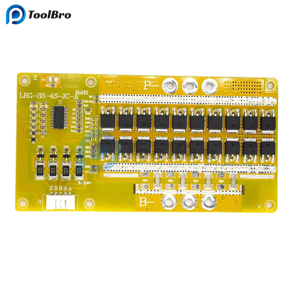 Carte de protection de batterie au lithium Phxing ate, équilibreur BMS, fer, 4S, 80A