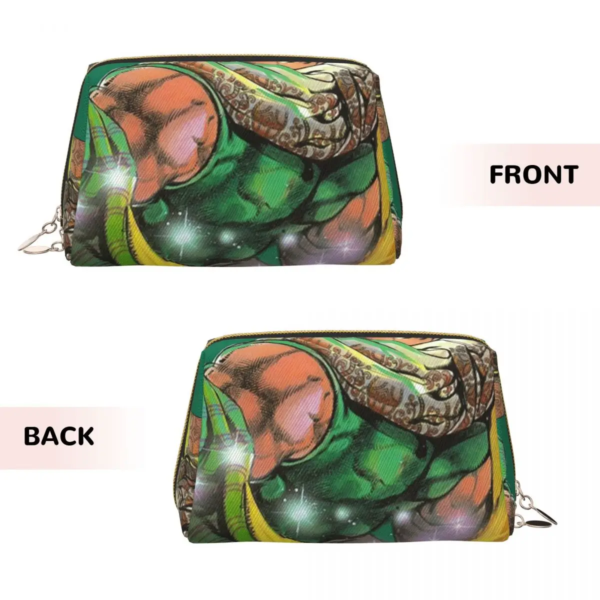 Jojo Bizarre Adventure Joseph Joestar Women Cosmetic Bag Travel Makeup Organizer Pouch Toiletry Storage Dopp Kit Case