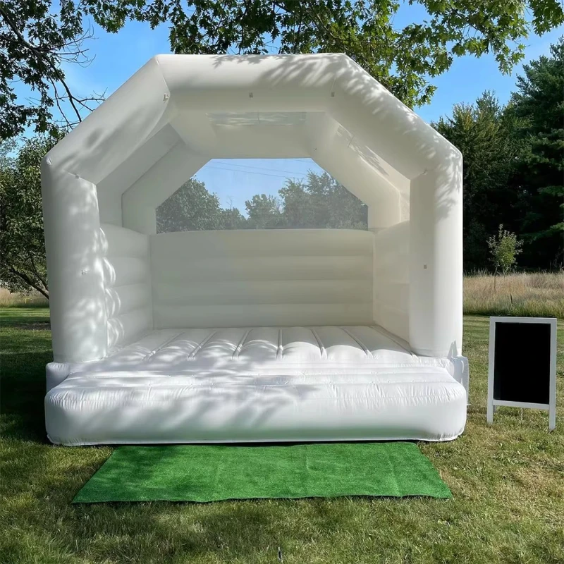 New arrival White popular Bubble bounce house Tent House custom Inflatable jumping house for kids party