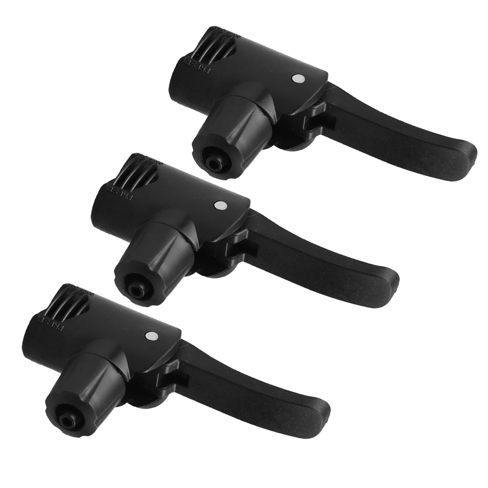 3 قطع من فوهة مضخة الهواء لأرضية الدراجة، محول مزدوج الرأس للصمامات البريطانية الأمريكية، سهل التوصيل، رأس مضخة بديلة للدراجة