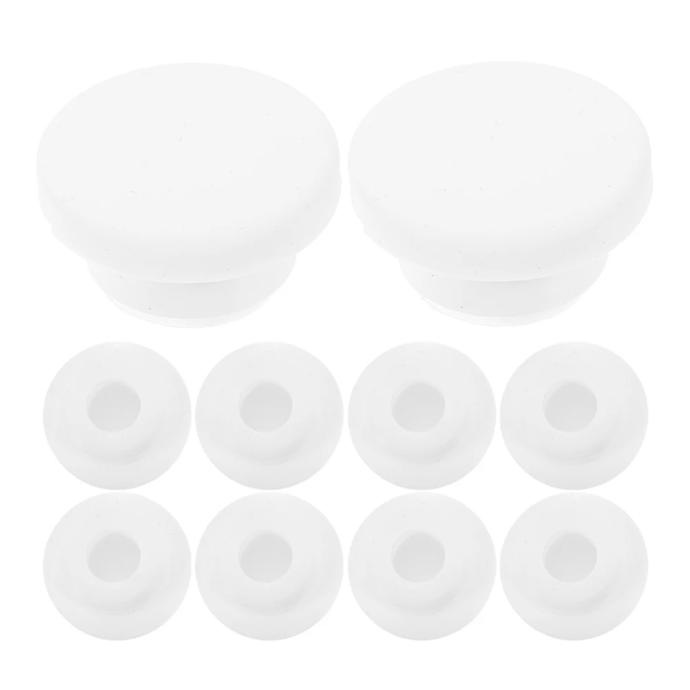 

10Pcs Overflow Drain Cover Round Seal Caps Plastic Bathroom Sink Overflow Hole Cover Washbasin Drain Stopper Tub Stopper