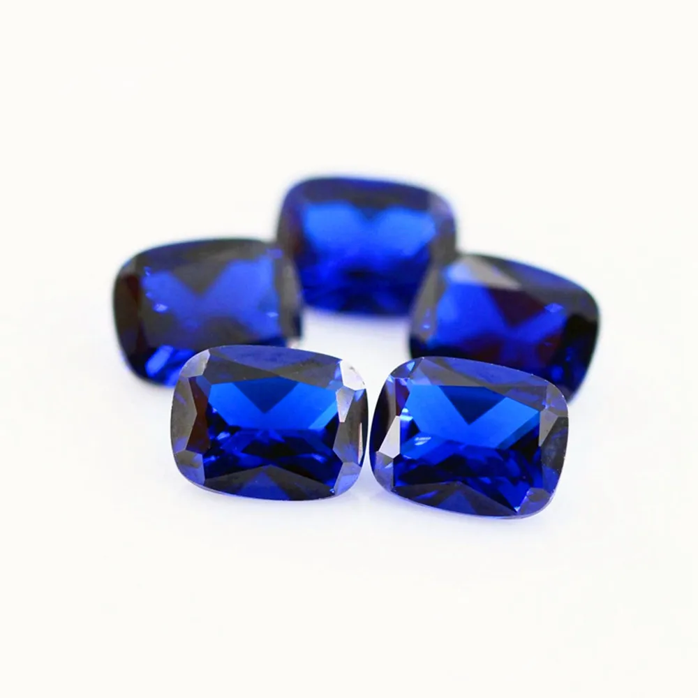 

High Quality Blue Spinel Rectangle Faceted Gemstone Cushion Cut Vivid Blue Spinel Suitable for Wax Casting BS052