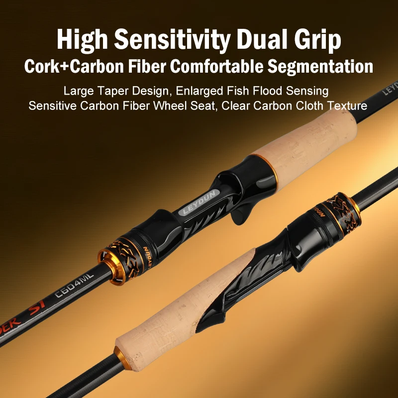 LEYDUN OUTLANDER S1 Fishing Rod T1100G Carbon Cloth 604L ML M MH Spinning Casting Rod FUJI Guide Ring Baitcasting Rods - view 5
