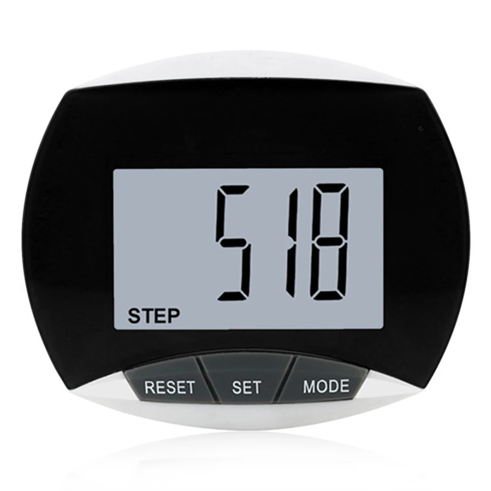 Podómetro de pasos con distancia para caminar, pantalla LCD, Monitor electrónico de distancia para correr, multifunción para hombres, mujeres, niños, adultos y mayores