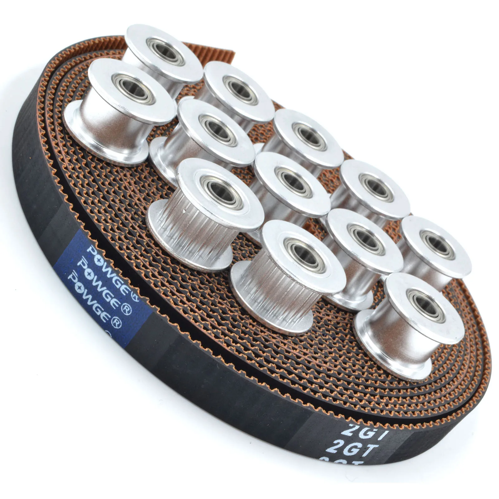 Imagem -06 - Powge-creality k1 Max Kit Timing Belt Aberto 2mgt 2gt7.7 rf Polia Tensor 20 Dentes Furo Milímetros por Omranello D3vil Design