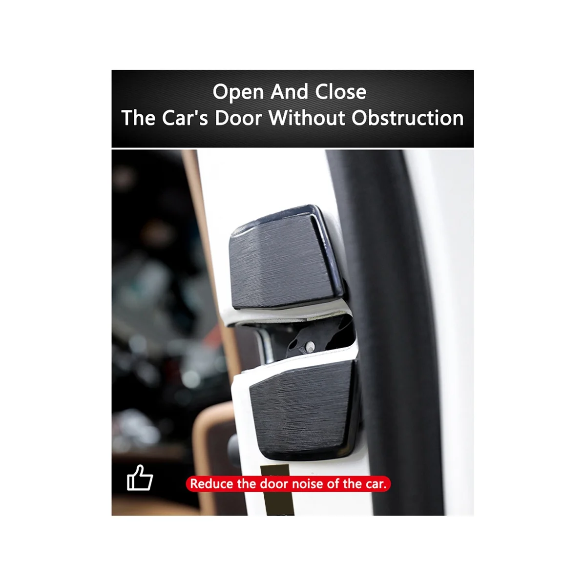 مشبك قفل باب السيارة TRD ، مثبت محسن ، مزالج حامي ، سدادة لكزس ، تويوتا ، القضاء على مساحة الضوضاء