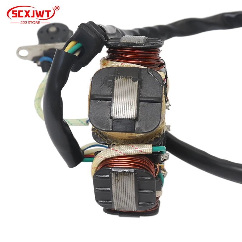 6 Coils Magneto Stator Coil for 49cc 50cc 70cc 90cc 110cc 125cc 150cc GY6 Moped ATV Scooter Go Kart TaoTao Dirt Bike 4-Stroke