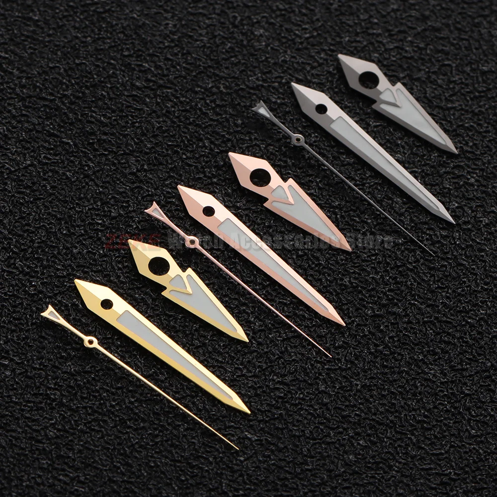 Silber Gold Rose C3 Grün Leuchtende Uhrzeiger für NH35 NH36 NH37 NH38 NH39 NH70 Uhrwerk Ersatzteile Uhrenzubehör – Detail 6