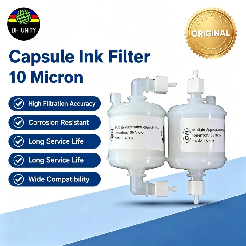 Printer Filter For Liyu Ink Filter 10Um Bent Head And Straight Head Filter For Eco Solvent Printer-image