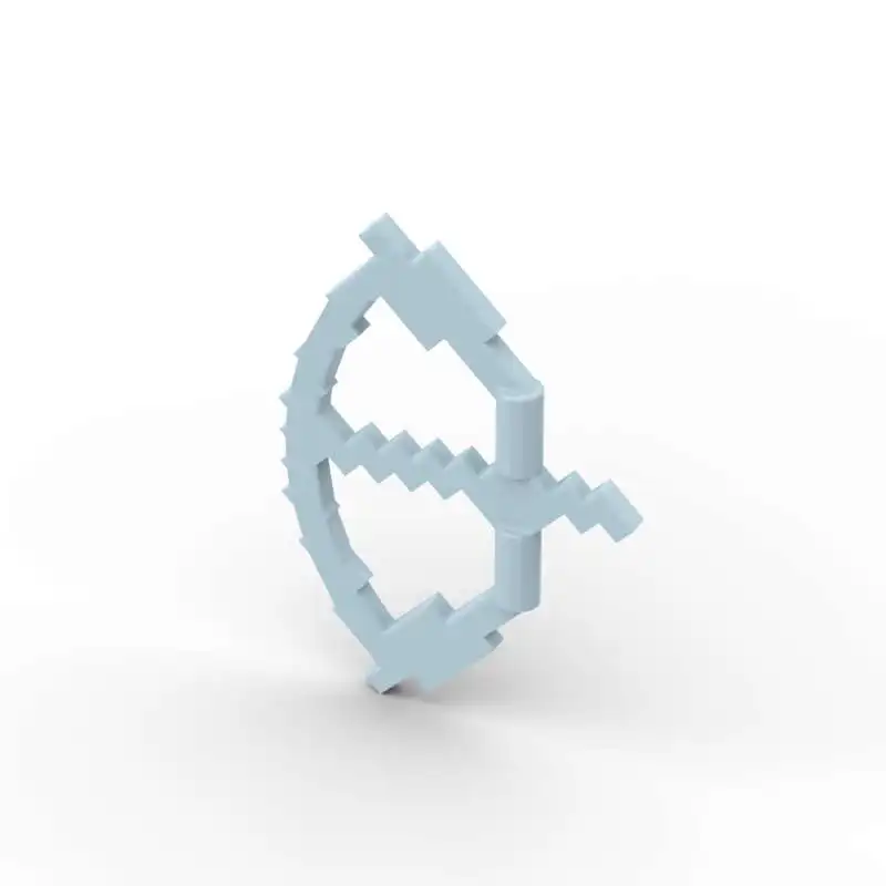 MOC 10 STKS 18792 Pixelated Met Pijl Getrokken Bouwstenen Kit Prop Boog Deel Bricks DIY Idee Deeltje Kinderen Verjaardagscadeautjes