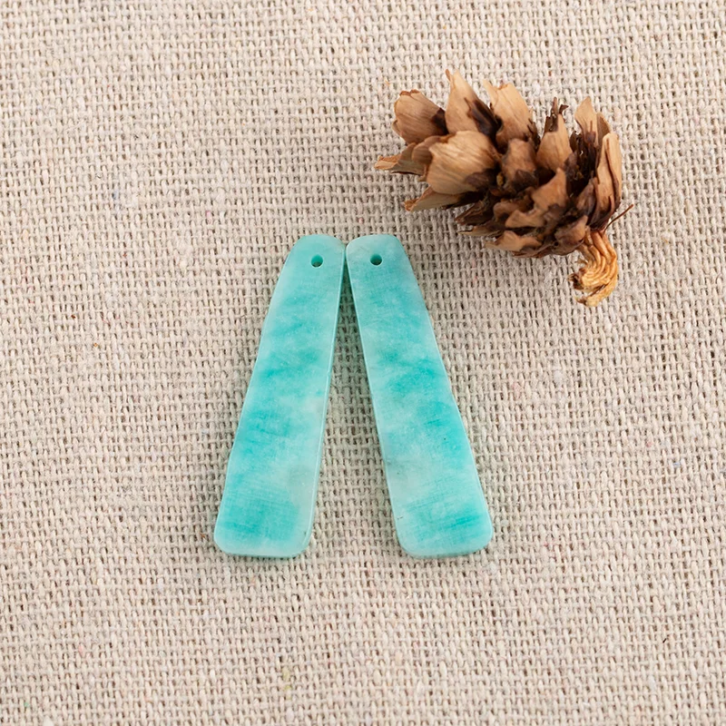 

B&F Amazonite Earring Beads for Jewelry Making, Handmade Natural stones beads, Stones for jewelry Making Supplies