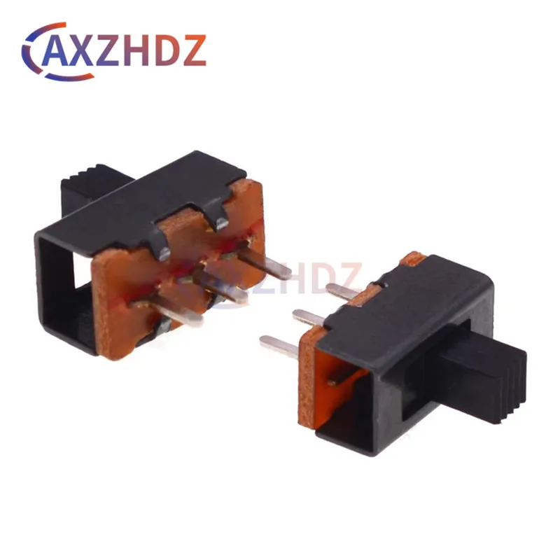 

50PCS SS12F17G5 Toggle Switch 3Pin 2 Files SS12F17 Handle High 3/4/5/6mm Slide Switch 1P2T Toy Power Switch PITCH 3.0MM DIP