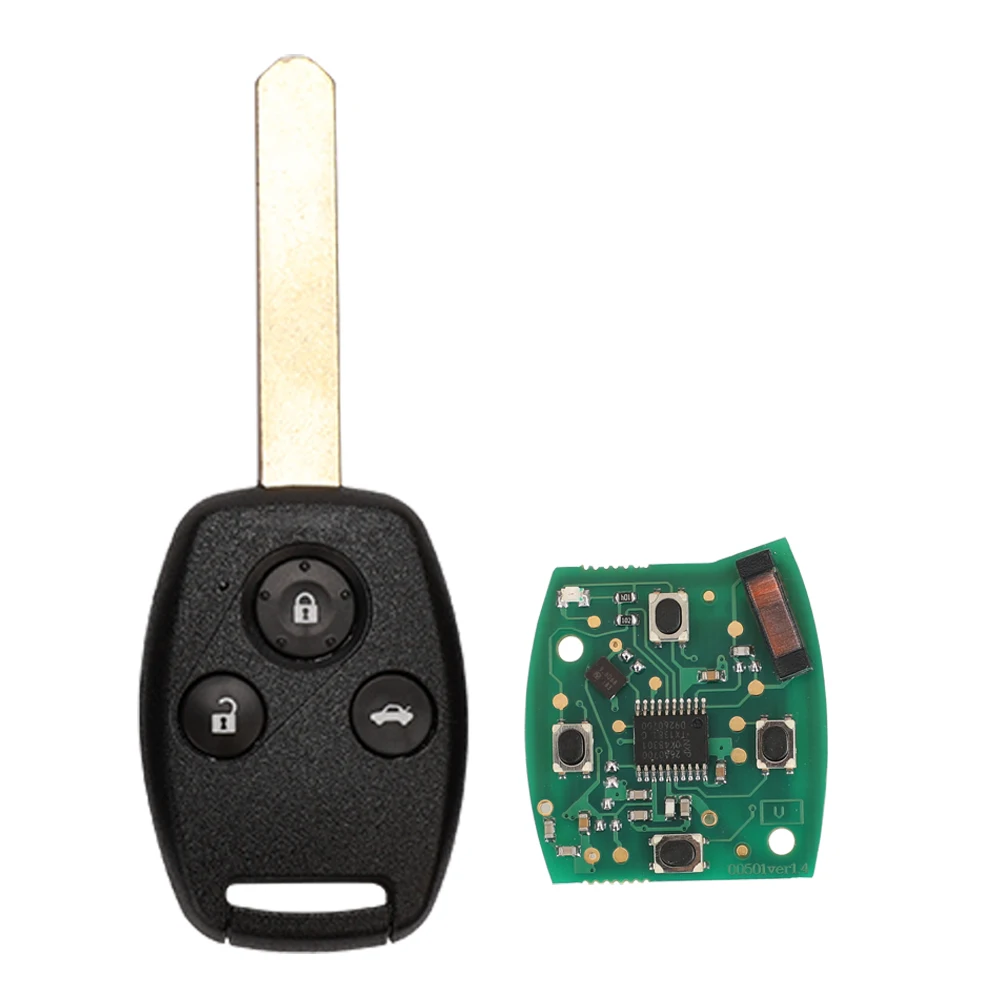 Jingyuqin 2/3/4BTN 313,8 Mhz KR55WK49308 Fernbedienung Schlüssel Für Honda Accord Limousine Pilot Civic CRV 2008-2012 ungeschnitten Auto Schlüssel Fob ID46 Chip