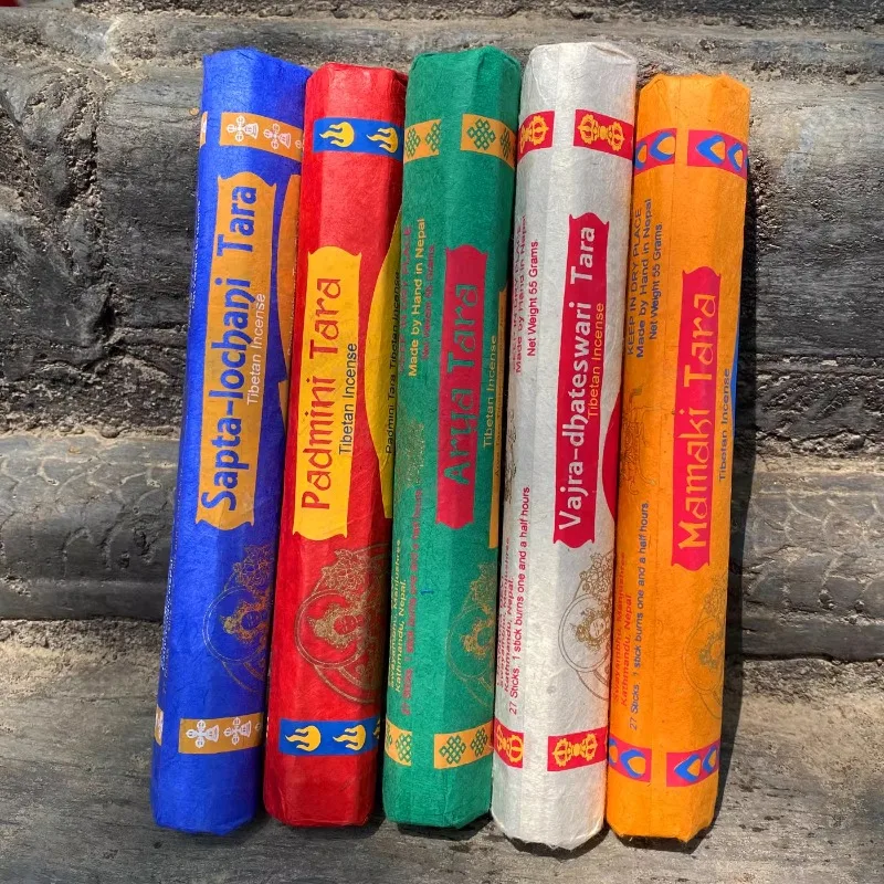 Palo de incienso tradicional del templo del mono nepalí/encenso tibetano de diamante madre de grado mejora el Aroma purifica el palo de Joss del aire
