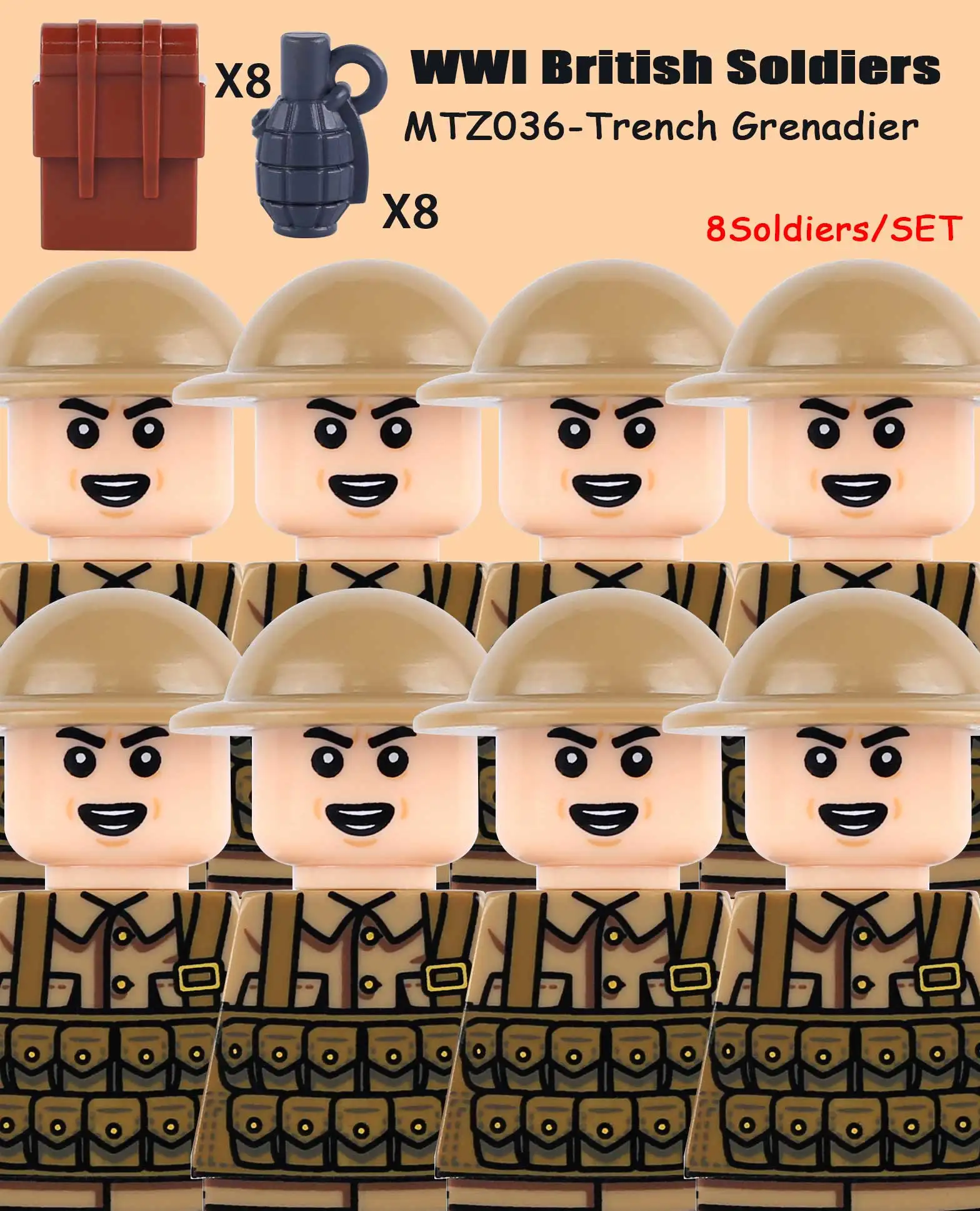 Erster Weltkrieg Deutsche Preußische Soldaten Figuren Bausteine Militär US Amerikanischer Bürgerkrieg Infanterie Preußische Armee Waffen Gewehr Bausteine Spielzeug