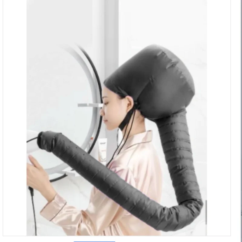 1 piece electric hair dryer cap, can be connected to a hair dryer, used as a heated cap in the bathroom for drying hair. view 2