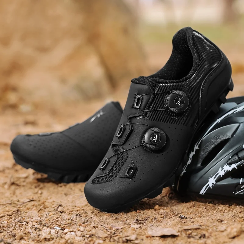 Men's road mountain bike riding shoes comfortable four season breathable wear-resistant commuting leisure off-road riding shoes