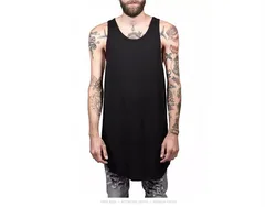 2022 New Men's Tank Top Casual Man SingletsMen's high street style arc hem vest thin vest Sleeveless Vest