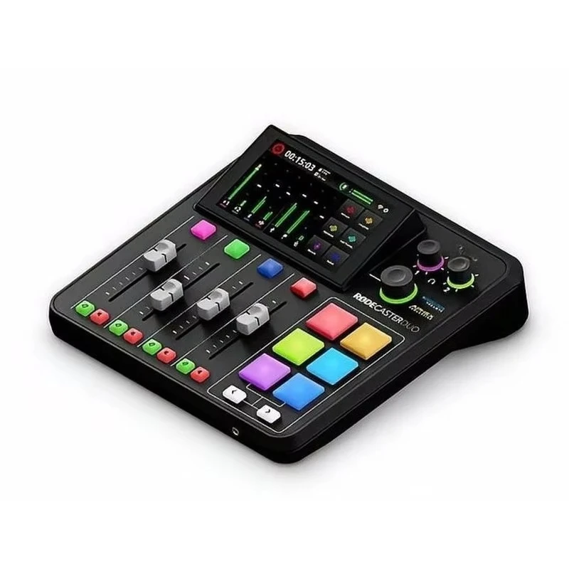 Caster Duo Professional Wireless Dynamic Cardioid Multi-Channel Microphone External Sound Card for Live Broadcast Main Podcast