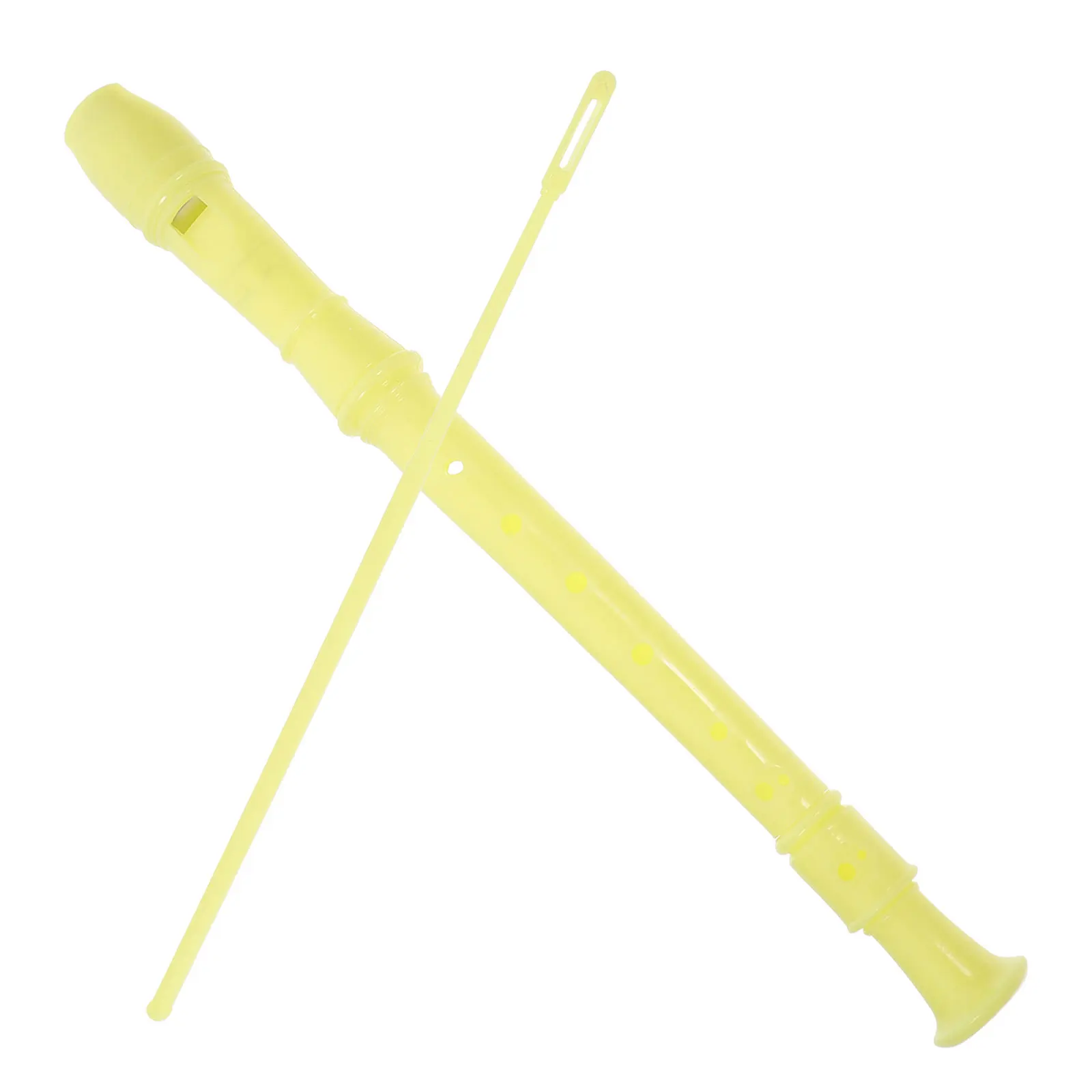 

Flute 8-Hole C Key Flute For Kids Beginners Durable Abs With Cleaning Rod Music Classes Performances School Band