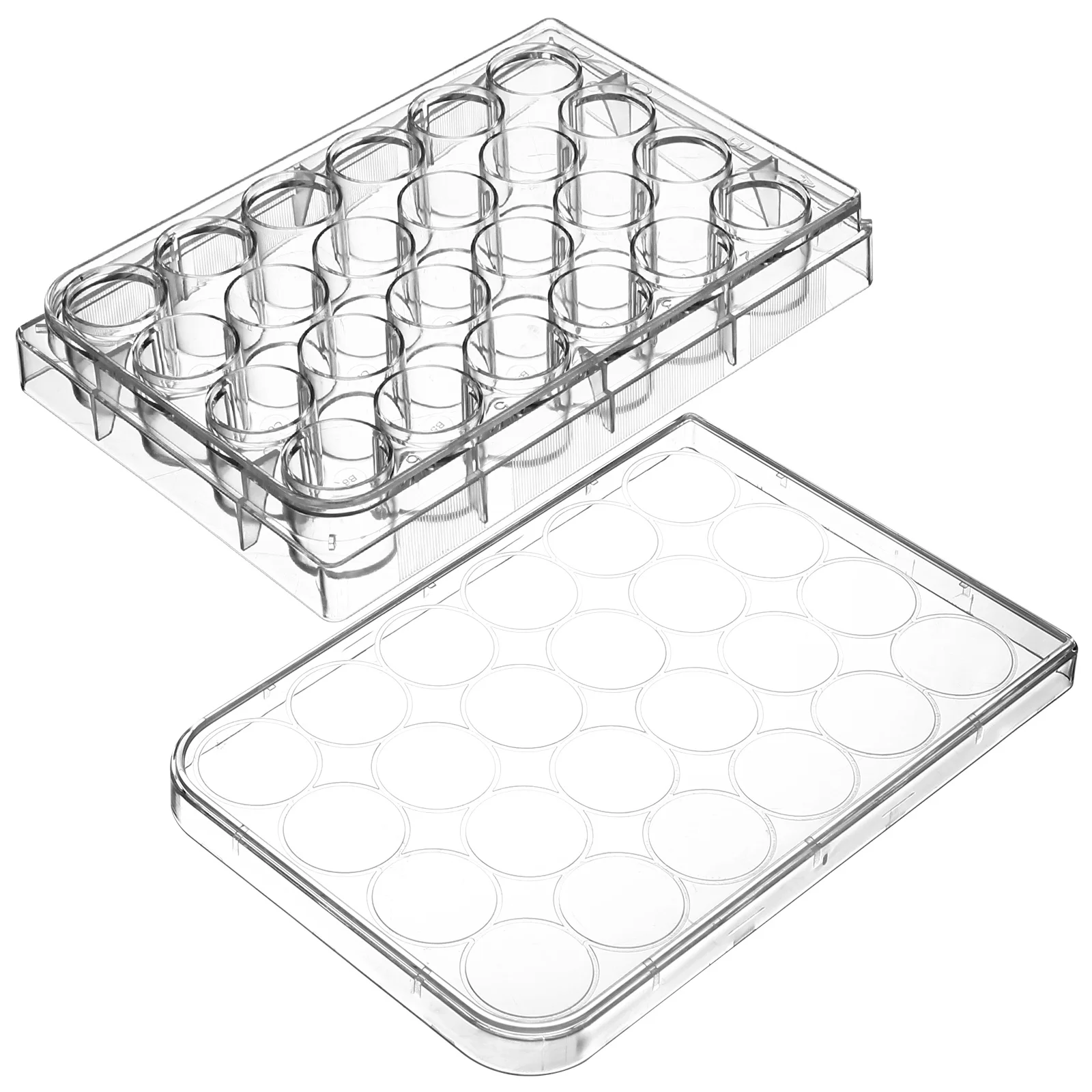 لوحة ثقافة بلاستيكية ذات 24 جيدًا لأداة المختبر المعقمة لنمو الخلايا من البوليسترين الطبي #1