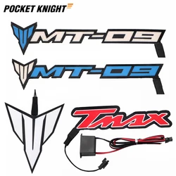 Motorcycle Night Riding Cold Light Logo Decal Luminous Sticker For YAMAHA MT-09 Tracer 900 MT-07 MT-03 MT-01 MT-125 TMAX 560 530