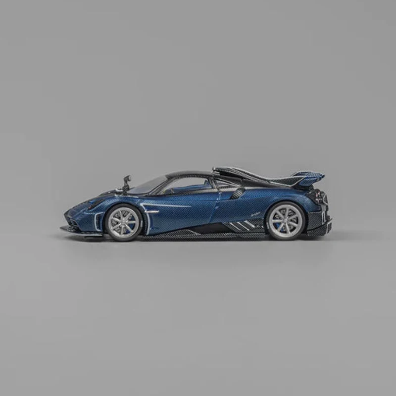 Diecast Original 1:64 Scale Imola Blue Carbon Fiber Alloy Model Simulation Decoration Souvenirs Gifts Collection Static Display