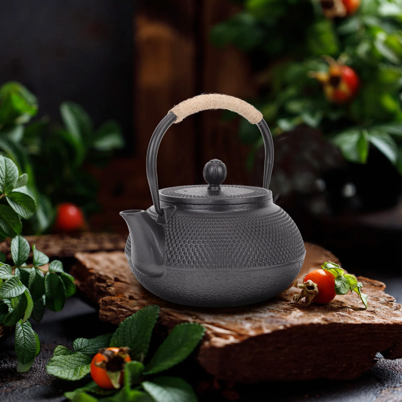 

Iron Teapot Small Granule Infuser Easy Kettle Home Office Thermal Insulation Practical Kitchen Bar