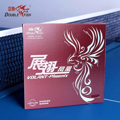 Imagen 2 del producto Hoja superior pegajosa de goma para tenis de mesa Volant de doble pez, goma de Ping Pong profesional hecha en China