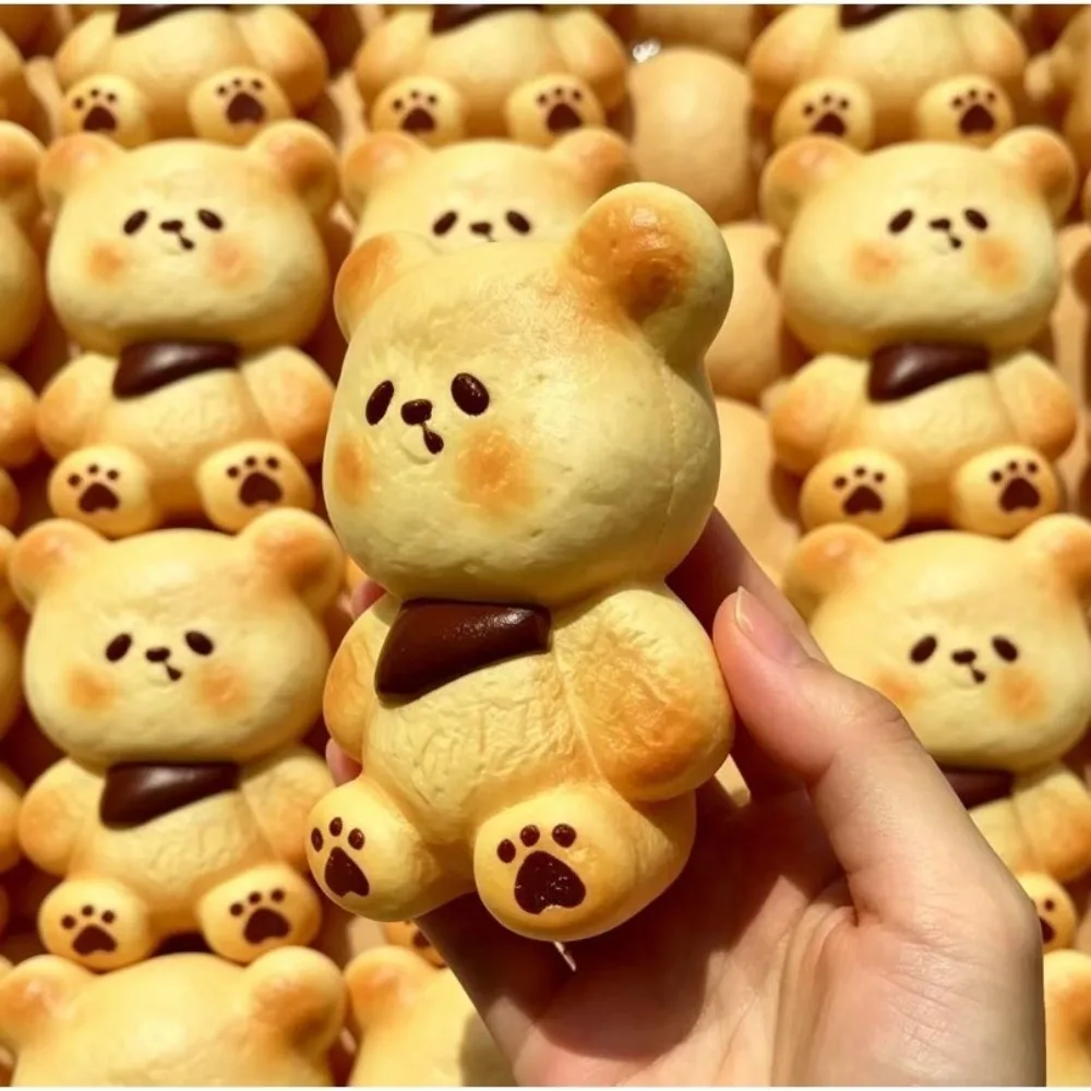 Slow Rebound Simulation Bread Pinch Photo Props Stress Relief Squeeze Stress Hand Relaxation Realistic Food Fidget Party Gift