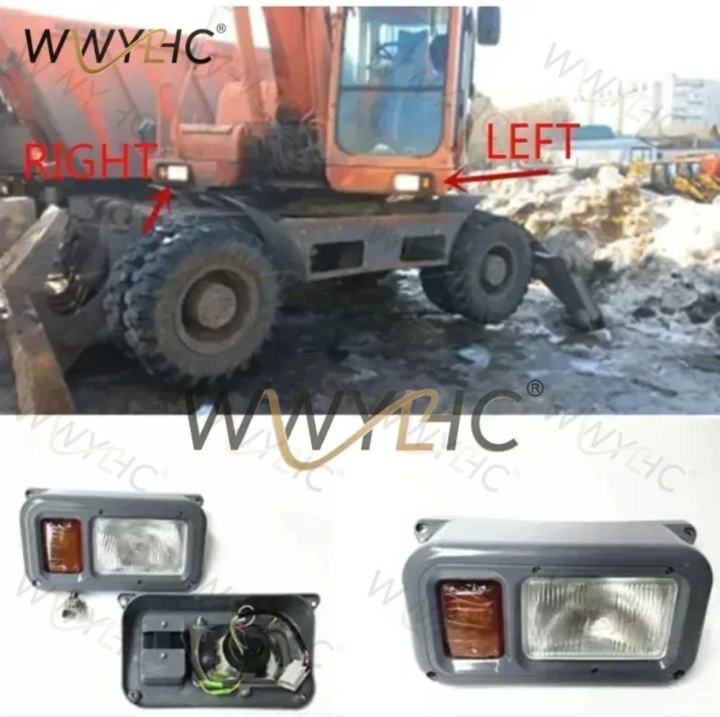 Wheel Excavator Dh150w-7 210w-7 300 Dx60-7 Left and Right Headlights