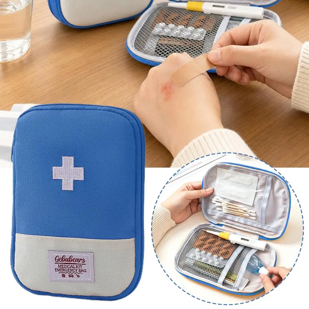 1/2/3/4/5/10PCS Travel Medicine Bag Pill Storage Pouch Outdoor Essentials Emergency Survival Bag Mini First-aid Kit Storage Bag
