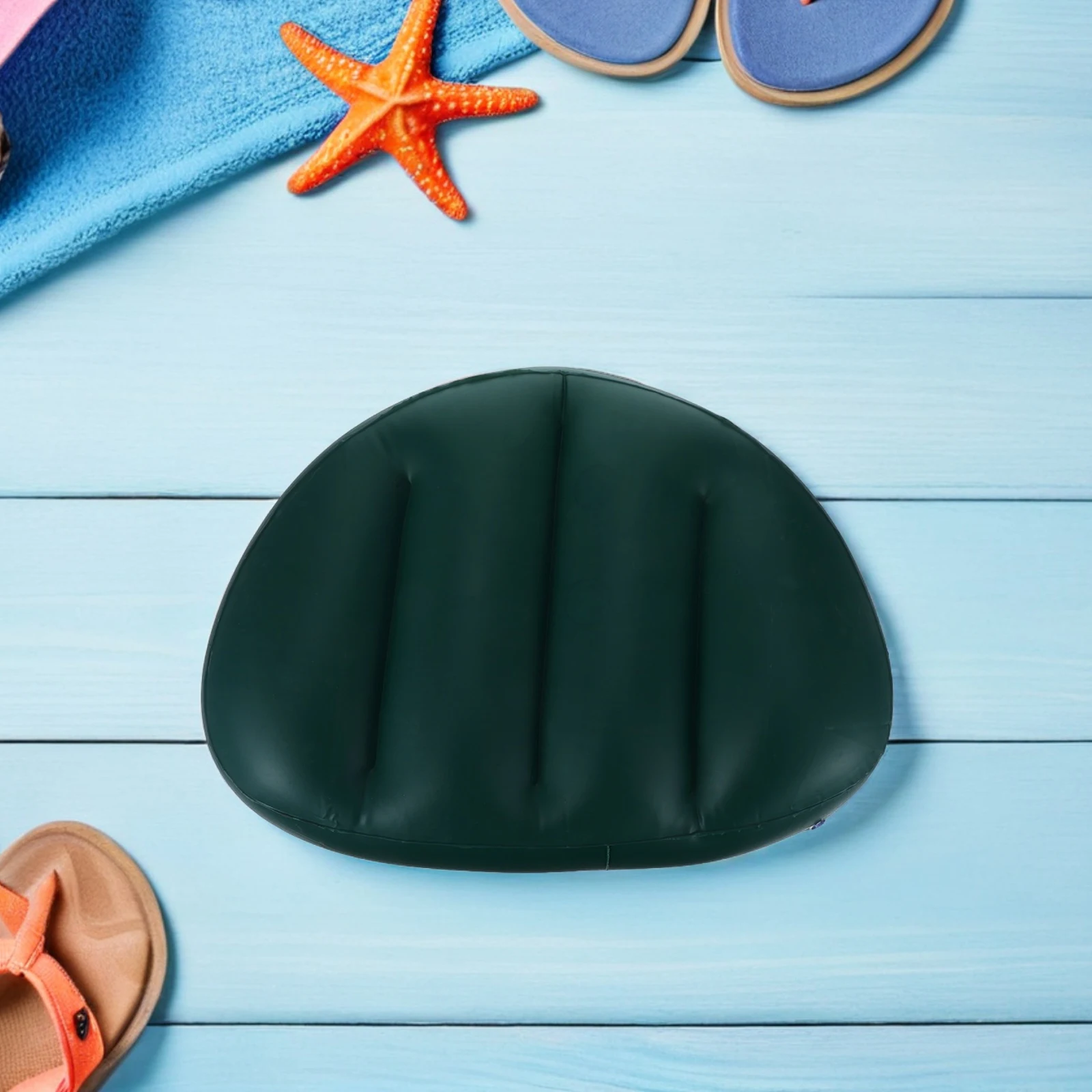 

5Pcs Inflatable Kayak Seat Cushion Foldable Thickened PVC Quick Inflate for Outdoor Camping Fishing Kayaking Boat Seat