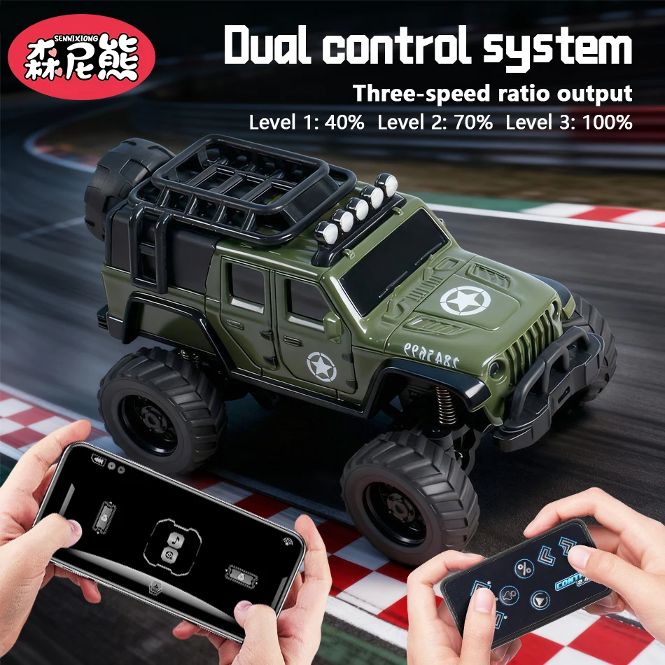 SENNIXIONG 1/64 RC RTR سبيكة صغيرة على الطرق الوعرة سيارة سرعة سباق الانجراف SUV تسلق شاحنة جميع التضاريس لعبة مركبة للأطفال هدية