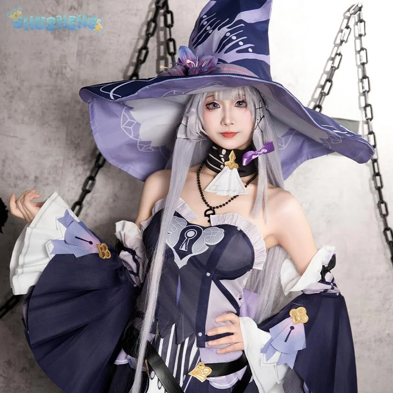 Game Honkai: Star Rail Herta Cosplay Costume Hat socks gloves accessories props set Halloween party sweet Lolita Herta dress