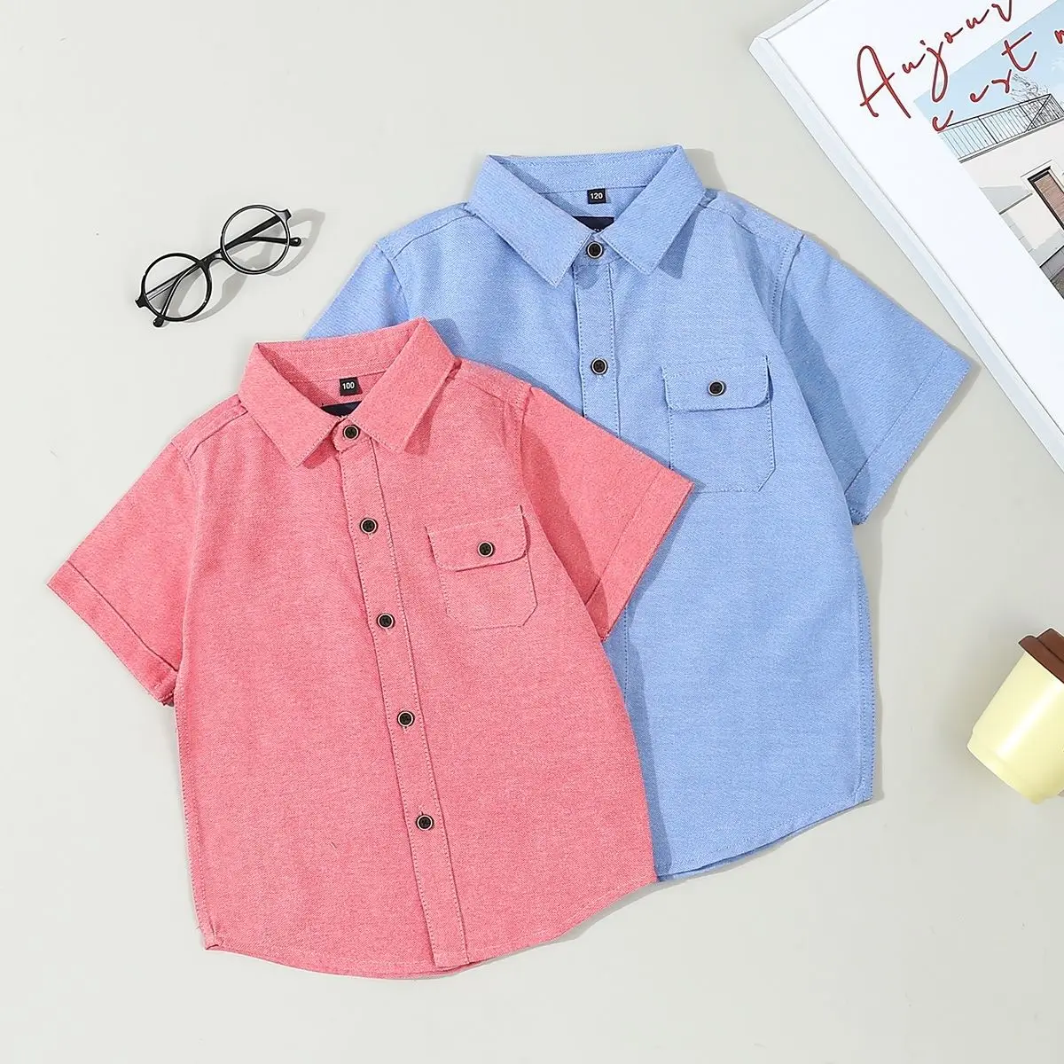 

New Baby Spring/Summer Internet Celebrity Top Men and Girls Children's Shirt Men and Women's Summer Shirt