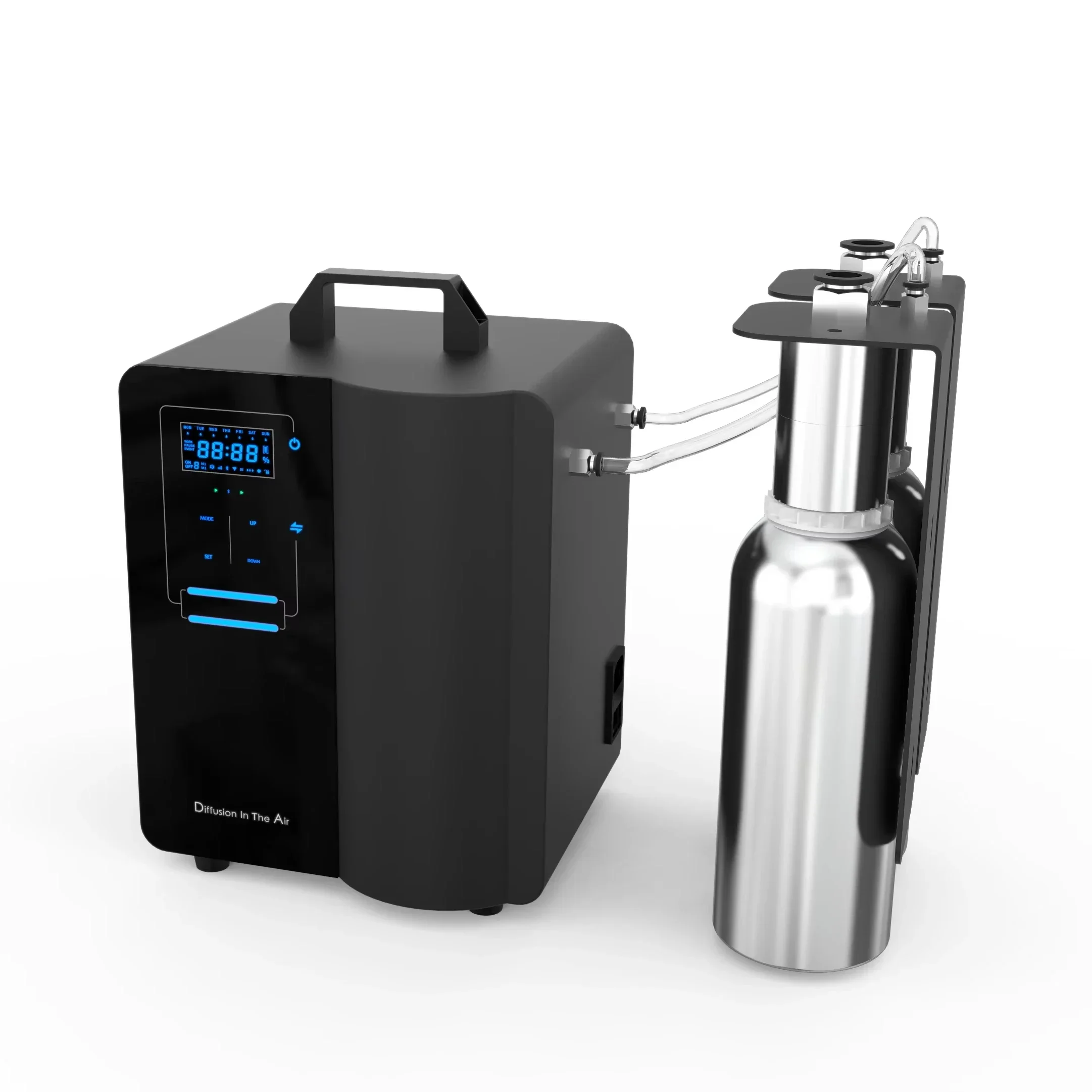 Dispensador de Aerosol enchufable de aroma comercial para Hotel, difusor de fragancia Bluetooth HVAC multifuncional de doble atomización grande